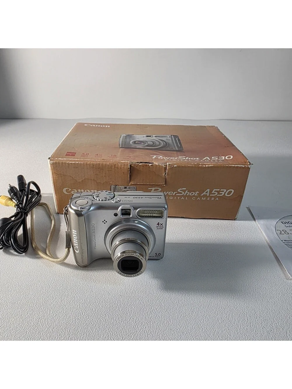 Canon PowerShot A530 Silver Compact Digital Camera 5MP 4x Zoom USB Flash